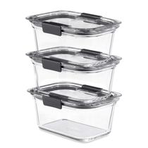 Recipientes de Armazenamento de Alimentos Rubbermaid Brilliance Glass - 4,7L Recipientes de Armazenamento de Alimentos Rubbermaid Brilliance Glass - 4,7L