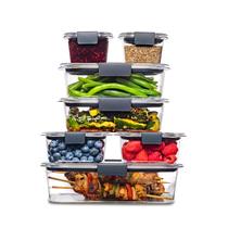 Recipientes de Armazenamento de Alimentos Rubbermaid Brilliance - Livre de BPA