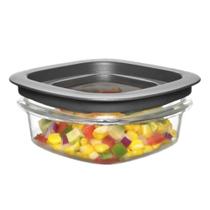 Recipientes de Armazenamento de Alimentos Rubbermaid Premier (300ml) - Pacote com 4 - Cinza