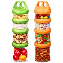 Recipientes de armazenamento de alimentos SELEWARE empilháveis herméticos 5-11 onças Recipientes de armazenamento de alimentos SELEWARE empilháveis herméticos 5-11 onças