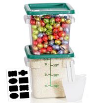 Recipientes de armazenamento de alimentos SVKLHY 4L (2PCS) de grau comercial Recipientes de armazenamento de alimentos SVKLHY 4L (2PCS) de grau comercial
