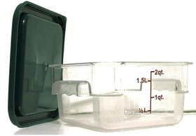 Recipientes de armazenamento de alimentos Tiger Chef 2L de plástico, pacote com 4 tampas