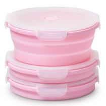 Recipientes de armazenamento de alimentos Vdomus dobráveis de 1,2 L (conjunto de 3)