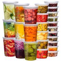 Recipientes de armazenamento de alimentos vivigu Deli 48 conjuntos 240, 480, 960mL Recipientes de armazenamento de alimentos vivigu Deli 48 conjuntos 240, 480, 960mL