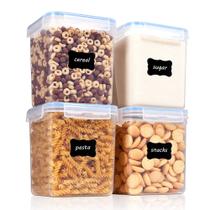 Recipientes de armazenamento de alimentos Vtopmart 2,5 L (84,5 onças) 4 peças azuis Recipientes de armazenamento de alimentos Vtopmart 2,5 L (84,5 onças) 4 peças azuis
