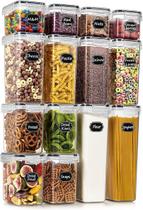 Recipientes de armazenamento de alimentos Wildone Airtight 14PC para despensa
