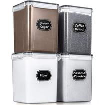 Recipientes de armazenamento de alimentos Wildone Large 5,2 l/175 onças, 4 peças