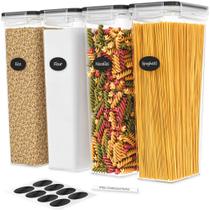 Recipientes de armazenamento de massas DWËLLZA KITCHEN 2,8 L - 4 unidades herméticas