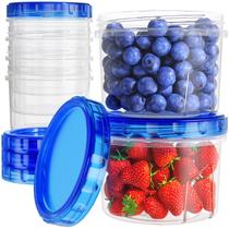 Recipientes de armazenamento para freezer HOMETALL, pacote com 6, 500 ml, sem BPA Recipientes de armazenamento para freezer HOMETALL, pacote com 6, 500 ml, sem BPA