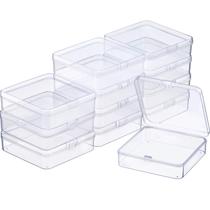 Recipientes de armazenamento SATINIOR Clear Plastic, pacote com 12, 9,4 x 9,4 x 3 cm Recipientes de armazenamento SATINIOR Clear Plastic, pacote com 12, 9,4 x 9,4 x 3 cm
