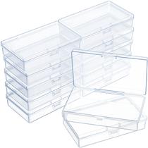 Recipientes de armazenamento SATINIOR Clear Plastic, pacote com 12