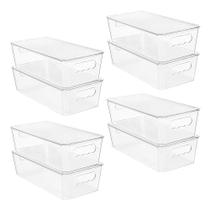 Recipientes de armazenamento Vtopmart Clear 8 unidades para geladeira e despensa Recipientes de armazenamento Vtopmart Clear 8 unidades para geladeira e despensa