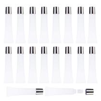 Recipientes de brilho labial AJLTPA 50 unidades, 15 mL, prata recarregável