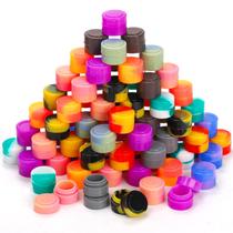 Recipientes de cera de silicone Bekith, 100 unidades, 2 ml, antiaderentes, variados