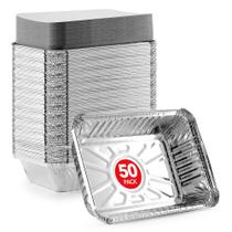 Recipientes de folha de alumínio para levar para sua casa com 2 kg (pacote com 50) Recipientes de folha de alumínio para levar para sua casa com 2 kg (pacote com 50)
