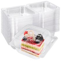 Recipientes de plástico para viagem JEFHOMKIT 100 unidades com tampa 12,7 x 12 x 7,1 cm