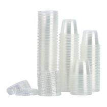Recipientes de plástico TashiLiving 30 ml transparentes com tampas, pacote com 200 Recipientes de plástico TashiLiving 30 ml transparentes com tampas, pacote com 200