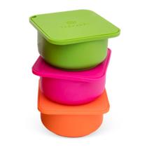 Recipientes de silicone para impermeabilização de massa para pizza Babadoh, conjunto de 3