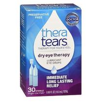 Recipientes de uso único para colírios lubrificantes Theratears 30 x 0,6 oz da Theratears (pacote com 2)