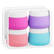 Recipientes de viagem: potes de silicone Mrsdry, 90 ml, pacote com 4 pacotes com bolsa