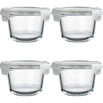 Recipientes de vidro para armazenamento de sopa H.JSS WDJS 530mL (pacote com 4)
