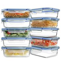 Recipientes de vidro para preparação de refeições HOMBERKING 630ml (pacote com 10)