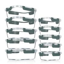 Recipientes de vidro para preparação de refeições VERONES, pacote de 10, 340 ml e 120 ml Recipientes de vidro para preparação de refeições VERONES, pacote de 10, 340 ml e 120 ml