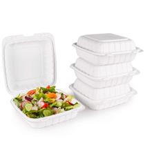 Recipientes descartáveis para alimentos FULING 20x20cm 50pcs PP White Recipientes descartáveis para alimentos FULING 20x20cm 50pcs PP White