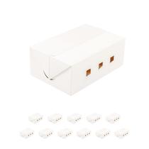 Recipientes para alimentos BAKIPACK 12 Take Out 9x6x9cm de papelão branco