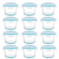 Recipientes para armazenamento de alimentos binsakao, kit com 12 potes herméticos de 150 ml Recipientes para armazenamento de alimentos binsakao, kit com 12 potes herméticos de 150 ml