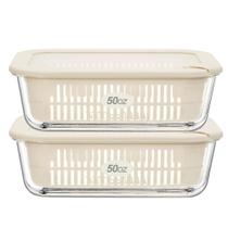 Recipientes para armazenamento de alimentos Urban Green 2x1,5 L herméticos de vidro Recipientes para armazenamento de alimentos Urban Green 2x1,5 L herméticos de vidro