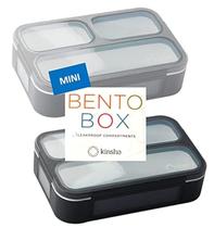 Recipientes para lanches Kinsho MINI Bento Lunch Box, 2,25 xícaras, pacote com 2