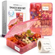 Recipientes para lanches Mothercould, grande conjunto de 2 com etiquetas Recipientes para lanches Mothercould, grande conjunto de 2 com etiquetas