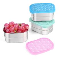 Recipientes para lanches Tanjiae Kids Snack Pro em aço inoxidável 230mL