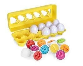 Reconhecimento educacional de cores e números da Toy Matching Eggs Reconhecimento educacional de cores e números da Toy Matching Eggs