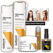 Reconstrução capilar intensa com Serum Finalizador (5 Produtos) Ultimate UTI Gaboni
