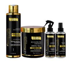 Reconstrução Capilar Profissional 4 Passos Toplife Profissional