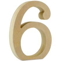 Recorte em MDF Número 6