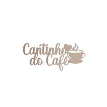 Recorte Frase "Cantinho do Café" 60x28 - MDF Madeira