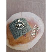 Recorte Tag DOURADA MDF Natal Aplique Decorativo Enfeite 10 unidades