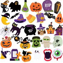 Recortes de Halloween, contando 124 unidades com 200 pontos de cola