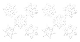Recortes decorativos Beistle Mini Snowflake inverno/Natal