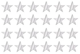 Recortes decorativos Beistle Silver Star 30cm - 24 peças Recortes decorativos Beistle Silver Star 30cm - 24 peças