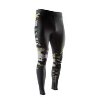 Recovery Tight McDavid Masculino Charcoal/Hydro Camo Amarelo Brilhante