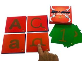 Recurso Educativo Letras e Números Texturizados Recurso Educativo Letras e Números Texturizados