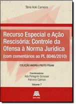 Recurso especial e acao rescisoria: controle da of - GAZETA JURIDICA