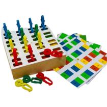 Recurso Terapêutico Caixa de Pregadores Coloridos - Materiais para Brincar