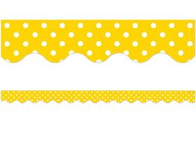 Recursos criados pelo Border Trim Teacher Yellow Mini Polka Dots Recursos criados pelo Border Trim Teacher Yellow Mini Polka Dots