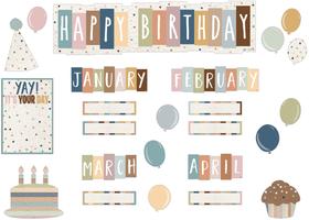 Recursos criados pelo professor do Bulletin Board Feliz aniversário