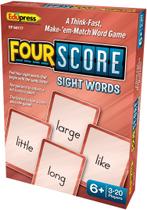 Recursos criados pelo professor do jogo de cartas Four Score Sight Words